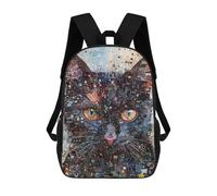sinyumoney Sac À Dos Imprimé En 3D 17inch Abstract Cat Artwork Sac D'école Léger Pour Enfants, Idéal Pour Les Voyages Et Les Cours, Pour Les Collégiens Et Collégiens