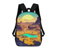 sinyumoney Sac À Dos Imprimé En 3D 17inch Arid Expanses Sac D'école Léger Pour Enfants, Idéal Pour Les Voyages Et Les Cours, Pour Les Collégiens Et Collégiens