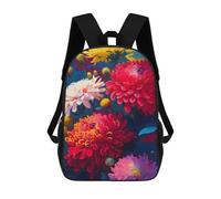 sinyumoney Sac À Dos Imprimé En 3D 17inch Colorful Flower Bouquet-9 Sac D'école Léger Pour Enfants, Idéal Pour Les Voyages Et Les Cours, Pour Les Collégiens Et Collégiens
