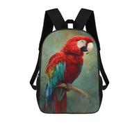 sinyumoney Sac À Dos Imprimé En 3D 17inch Colorful Macaw Parrot Art Print Sac D'école Léger Pour Enfants, Idéal Pour Les Voyages Et Les Cours, Pour Les Collégiens Et Collégiens