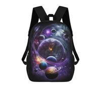 sinyumoney Sac À Dos Imprimé En 3D 17inch Cosmic Planets in Space-3 Sac D'école Léger Pour Enfants, Idéal Pour Les Voyages Et Les Cours, Pour Les Collégiens Et Collégiens