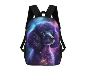 sinyumoney Sac À Dos Imprimé En 3D 17inch Cosmic Poodle Art Print-7 Sac D'école Léger Pour Enfants, Idéal Pour Les Voyages Et Les Cours, Pour Les Collégiens Et Collégiens