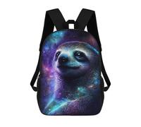 sinyumoney Sac À Dos Imprimé En 3D 17inch Cosmic Sloth Portrait-22 Sac D'école Léger Pour Enfants, Idéal Pour Les Voyages Et Les Cours, Pour Les Collégiens Et Collégiens
