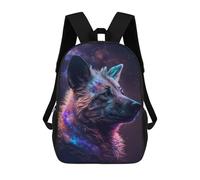 sinyumoney Sac À Dos Imprimé En 3D 17inch Cosmic Wolf Portrait-20 Sac D'école Léger Pour Enfants, Idéal Pour Les Voyages Et Les Cours, Pour Les Collégiens Et Collégiens