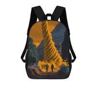sinyumoney Sac À Dos Imprimé En 3D 17inch Desert Hikers Encounter Strange Phenomenon Sac D'école Léger Pour Enfants, Idéal Pour Les Voyages Et Les Cours, Pour Les Collégiens Et Collégiens