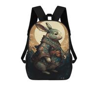 sinyumoney Sac À Dos Imprimé En 3D 17inch Elegant Rabbit Art Print-1 Sac D'école Léger Pour Enfants, Idéal Pour Les Voyages Et Les Cours, Pour Les Collégiens Et Collégiens