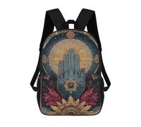 sinyumoney Sac À Dos Imprimé En 3D 17inch Esoteric Symbolism Art Print Sac D'école Léger Pour Enfants, Idéal Pour Les Voyages Et Les Cours, Pour Les Collégiens Et Collégiens