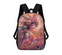sinyumoney Sac À Dos Imprimé En 3D 17inch Fantasy Artwork Woman with Phoenix Wings Sac D'école Léger Pour Enfants, Idéal Pour Les Voyages Et Les Cours, Pour Les Collégiens Et Collégiens