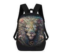 sinyumoney Sac À Dos Imprimé En 3D 17inch Fantasy Lion Art Print-8 Sac D'école Léger Pour Enfants, Idéal Pour Les Voyages Et Les Cours, Pour Les Collégiens Et Collégiens