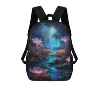 sinyumoney Sac À Dos Imprimé En 3D 17inch Flowers in The Dark Sac D'école Léger Pour Enfants, Idéal Pour Les Voyages Et Les Cours, Pour Les Collégiens Et Collégiens