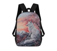 sinyumoney Sac À Dos Imprimé En 3D 17inch Fox Magical Fairy Tale Art Sac D'école Léger Pour Enfants, Idéal Pour Les Voyages Et Les Cours, Pour Les Collégiens Et Collégiens