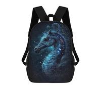 sinyumoney Sac À Dos Imprimé En 3D 17inch Galactic Horse Art Print Sac D'école Léger Pour Enfants, Idéal Pour Les Voyages Et Les Cours, Pour Les Collégiens Et Collégiens