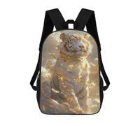 sinyumoney Sac À Dos Imprimé En 3D 17inch Golden Tiger Fantasy Artwork Sac D'école Léger Pour Enfants, Idéal Pour Les Voyages Et Les Cours, Pour Les Collégiens Et Collégiens