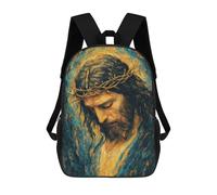 sinyumoney Sac À Dos Imprimé En 3D 17inch Jesus Christ Crown of Thorns Art Print -2 Sac D'école Léger Pour Enfants, Idéal Pour Les Voyages Et Les Cours, Pour Les Collégiens Et Collégiens