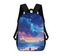 sinyumoney Sac À Dos Imprimé En 3D 17inch Magical Sky Dreamscape Sac D'école Léger Pour Enfants, Idéal Pour Les Voyages Et Les Cours, Pour Les Collégiens Et Collégiens