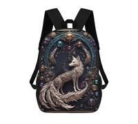 sinyumoney Sac À Dos Imprimé En 3D 17inch Majestic Steampunk Fox Sac D'école Léger Pour Enfants, Idéal Pour Les Voyages Et Les Cours, Pour Les Collégiens Et Collégiens