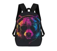 sinyumoney Sac À Dos Imprimé En 3D 17inch Music Lover Monkey Art Print Sac D'école Léger Pour Enfants, Idéal Pour Les Voyages Et Les Cours, Pour Les Collégiens Et Collégiens