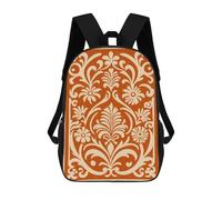 sinyumoney Sac À Dos Imprimé En 3D 17inch Ornate Floral Pattern Sac D'école Léger Pour Enfants, Idéal Pour Les Voyages Et Les Cours, Pour Les Collégiens Et Collégiens