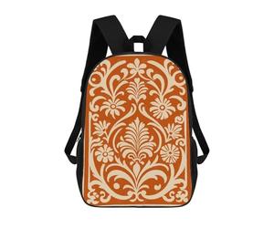 sinyumoney Sac À Dos Imprimé En 3D 17inch Ornate Floral Pattern Sac D'école Léger Pour Enfants, Idéal Pour Les Voyages Et Les Cours, Pour Les Collégiens Et Collégiens