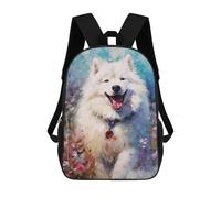 sinyumoney Sac À Dos Imprimé En 3D 17inch Palette Samoyed Painting Sac D'école Léger Pour Enfants, Idéal Pour Les Voyages Et Les Cours, Pour Les Collégiens Et Collégiens
