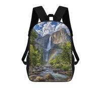 sinyumoney Sac À Dos Imprimé En 3D 17inch Rainbow Waterfall Adventure -1 Sac D'école Léger Pour Enfants, Idéal Pour Les Voyages Et Les Cours, Pour Les Collégiens Et Collégiens