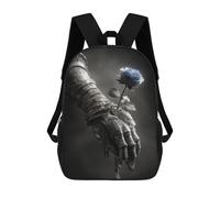 sinyumoney Sac À Dos Imprimé En 3D 17inch Rusty Knight's Blue Rose Sac D'école Léger Pour Enfants, Idéal Pour Les Voyages Et Les Cours, Pour Les Collégiens Et Collégiens