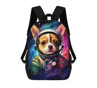 sinyumoney Sac À Dos Imprimé En 3D 17inch Space Dog Adventure-54 Sac D'école Léger Pour Enfants, Idéal Pour Les Voyages Et Les Cours, Pour Les Collégiens Et Collégiens