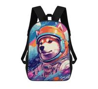 sinyumoney Sac À Dos Imprimé En 3D 17inch Space Dog Explorer-177 Sac D'école Léger Pour Enfants, Idéal Pour Les Voyages Et Les Cours, Pour Les Collégiens Et Collégiens