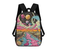 sinyumoney Sac À Dos Imprimé En 3D 17inch Space Fantasy Sac D'école Léger Pour Enfants, Idéal Pour Les Voyages Et Les Cours, Pour Les Collégiens Et Collégiens