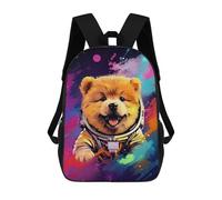 sinyumoney Sac À Dos Imprimé En 3D 17inch Space Pup Adventure -16 Sac D'école Léger Pour Enfants, Idéal Pour Les Voyages Et Les Cours, Pour Les Collégiens Et Collégiens