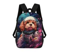 sinyumoney Sac À Dos Imprimé En 3D 17inch Space Pup Adventure -49 Sac D'école Léger Pour Enfants, Idéal Pour Les Voyages Et Les Cours, Pour Les Collégiens Et Collégiens