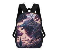 sinyumoney Sac À Dos Imprimé En 3D 17inch Thundering Wolf Majesty -4 Sac D'école Léger Pour Enfants, Idéal Pour Les Voyages Et Les Cours, Pour Les Collégiens Et Collégiens