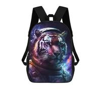 sinyumoney Sac À Dos Imprimé En 3D 17inch Tiger Astronaut Space Art Print-4 Sac D'école Léger Pour Enfants, Idéal Pour Les Voyages Et Les Cours, Pour Les Collégiens Et Collégiens