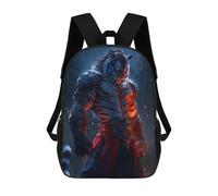 sinyumoney Sac À Dos Imprimé En 3D 17inch Tiger Warrior Armor Fantasy Artwork Sac D'école Léger Pour Enfants, Idéal Pour Les Voyages Et Les Cours, Pour Les Collégiens Et Collégiens