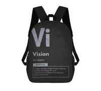 sinyumoney Sac À Dos Imprimé En 3D 17inch Vision Element - Manifestation, Success Motivation Sac D'école Léger Pour Enfants, Idéal Pour Les Voyages Et Les Cours, Pour Les Collégiens Et Collégiens