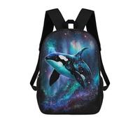 sinyumoney Sac À Dos Imprimé En 3D 17inch Whale in Space Art Print-7 Sac D'école Léger Pour Enfants, Idéal Pour Les Voyages Et Les Cours, Pour Les Collégiens Et Collégiens