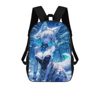sinyumoney Sac À Dos Imprimé En 3D Anime Fox Girl in Winter Forest Sacs D'école Pour Enfants, Sacs À Dos Grande Capacité Pour Les Voyages, Sacs À Livres Tendance, Sac À Dos Garçon Fille 17inch
