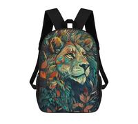 sinyumoney Sac À Dos Imprimé En 3D Autumnal Lion Majesty Sacs D'école Pour Enfants, Sacs À Dos Grande Capacité Pour Les Voyages, Sacs À Livres Tendance, Sac À Dos Garçon Fille 17inch