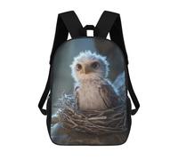 sinyumoney Sac À Dos Imprimé En 3D Baby Eagle in Nest Sacs D'école Pour Enfants, Sacs À Livres, Sac À Dos De Voyage Léger, Sac D'école Pour Garçons Et Filles, Élèves Du Collège 17inch