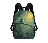 sinyumoney Sac À Dos Imprimé En 3D Birds in A Misty Forest Sacs D'école Pour Enfants, Sacs À Dos Grande Capacité Pour Les Voyages, Sacs À Livres Tendance, Sac À Dos Garçon Fille 17inch
