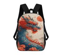 sinyumoney Sac À Dos Imprimé En 3D Chinese Dragon Art Print Sacs D'école Pour Enfants, Sacs À Dos Grande Capacité Pour Les Voyages, Sacs À Livres Tendance, Sac À Dos Garçon Fille 17inch