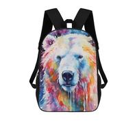 sinyumoney Sac À Dos Imprimé En 3D Colorful Abstract Bear Painting Sacs D'école Pour Enfants, Sacs À Dos Grande Capacité Pour Les Voyages, Sacs À Livres Tendance, Sac À Dos Garçon Fille 17inch
