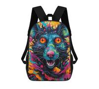 sinyumoney Sac À Dos Imprimé En 3D Colorful Abstract Mouse Artwork Sacs D'école Pour Enfants, Sacs À Livres, Sac À Dos De Voyage Léger, Sac D'école Pour Garçons Et Filles, Élèves Du Collège 17inch