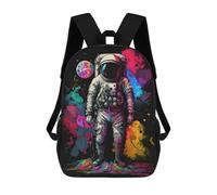 sinyumoney Sac À Dos Imprimé En 3D Colorful Astronaut in Space -11 Sacs D'école Pour Enfants, Sacs À Dos Grande Capacité Pour Les Voyages, Sacs À Livres Tendance, Sac À Dos Garçon Fille 17inch