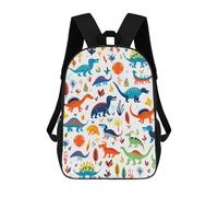 sinyumoney Sac À Dos Imprimé En 3D Colorful Dinosaur Illustration Sacs D'école Pour Enfants, Sacs À Dos Grande Capacité Pour Les Voyages, Sacs À Livres Tendance, Sac À Dos Garçon Fille 17inch