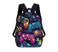 sinyumoney Sac À Dos Imprimé En 3D Colorful Gaming Controllers-23 Sacs D'école Pour Enfants, Sacs À Dos Grande Capacité Pour Les Voyages, Sacs À Livres Tendance, Sac À Dos Garçon Fille 17inch