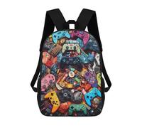 sinyumoney Sac À Dos Imprimé En 3D Colorful Gaming Controllers Collage Sacs D'école Pour Enfants, Sacs À Dos Grande Capacité Pour Les Voyages, Sacs À Livres Tendance, Sac À Dos Garçon Fille 17inch