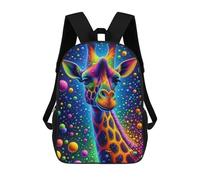 sinyumoney Sac À Dos Imprimé En 3D Colorful Giraffe Artwork Sacs D'école Pour Enfants, Sacs À Dos Grande Capacité Pour Les Voyages, Sacs À Livres Tendance, Sac À Dos Garçon Fille 17inch
