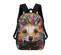 sinyumoney Sac À Dos Imprimé En 3D Colorful Hedgehog Art Print Sacs D'école Pour Enfants, Sacs À Dos Grande Capacité Pour Les Voyages, Sacs À Livres Tendance, Sac À Dos Garçon Fille 17inch