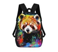 sinyumoney Sac À Dos Imprimé En 3D Colorful Red Panda Artwork-1 Sacs D'école Pour Enfants, Sacs À Dos Grande Capacité Pour Les Voyages, Sacs À Livres Tendance, Sac À Dos Garçon Fille 17inch